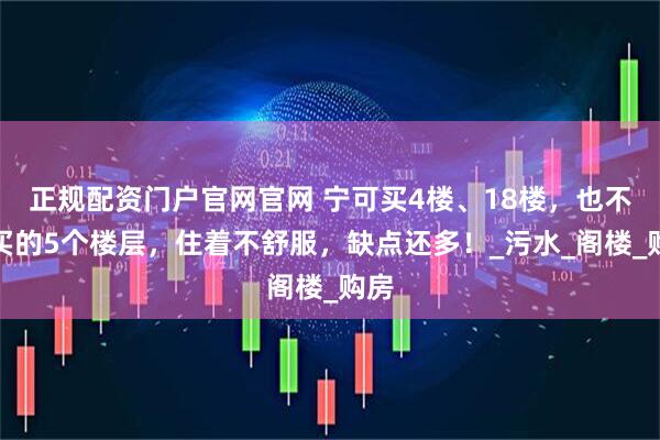 正规配资门户官网官网 宁可买4楼、18楼，也不要买的5个楼层，住着不舒服，缺点还多！_污水_阁楼_购房