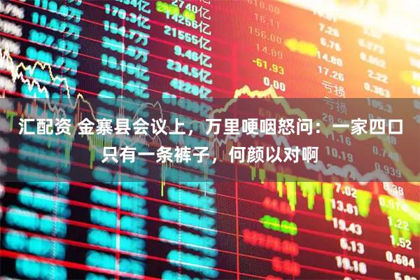 汇配资 金寨县会议上，万里哽咽怒问：一家四口只有一条裤子，何颜以对啊