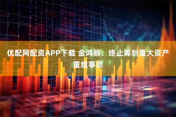 优配网配资APP下载 金鸿顺：终止筹划重大资产重组事项