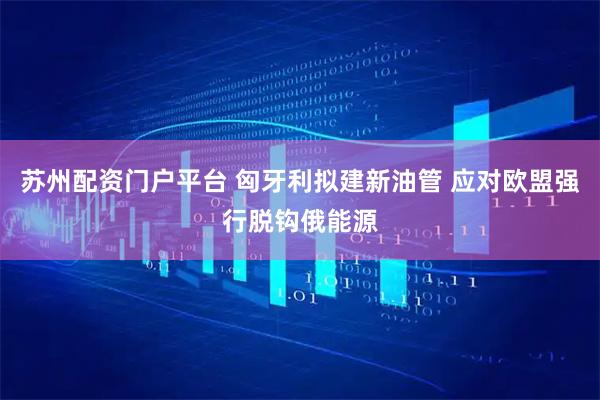 苏州配资门户平台 匈牙利拟建新油管 应对欧盟强行脱钩俄能源